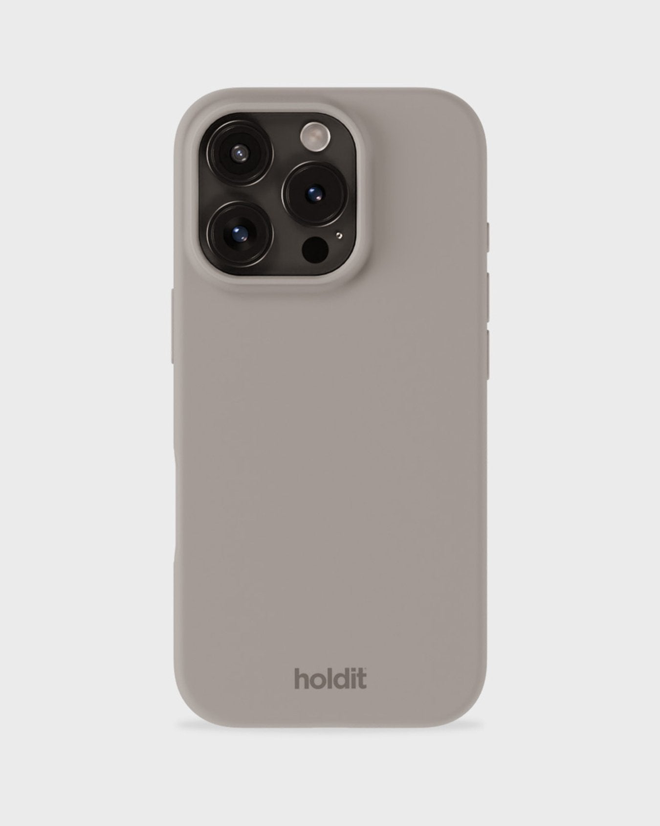 Holdit – Backcover – für Apple iPhone 16 Pro Max – Taupe – Silikon