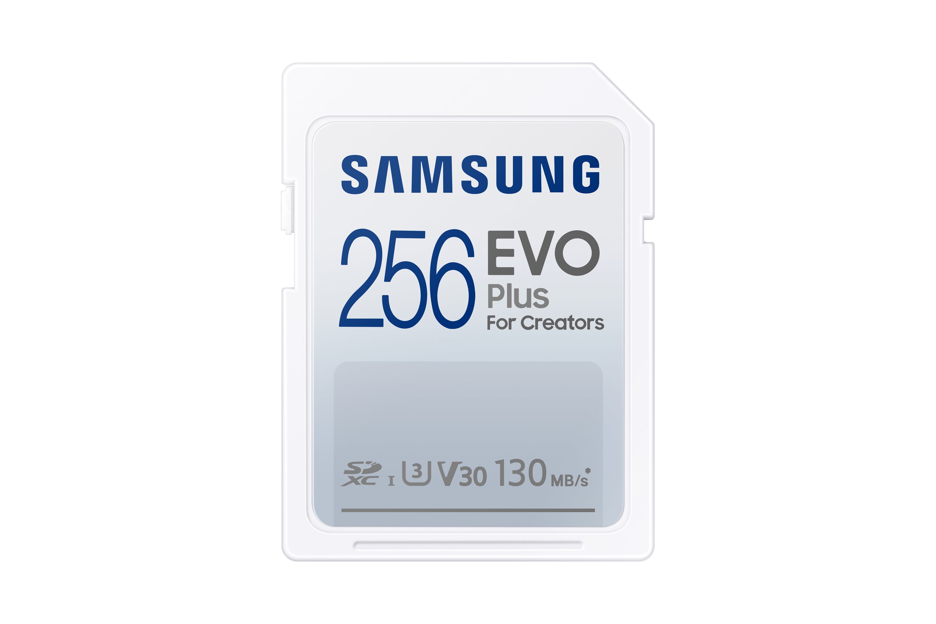 Samsung EVO Plus SDXC 256 GB – UHS-I, U3, V30, 130 MB/s Lesen