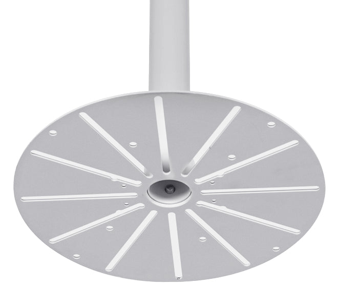 B-Tech SYSTEM V Deckenmontagefuss – 5 kg, 103,6 cm, Sockeldurchmesser 25,1 cm – Drinnen – Weiss