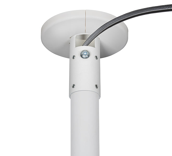 B-Tech SYSTEM V Deckenmontagefuss – 5 kg, 103,6 cm, Sockeldurchmesser 25,1 cm – Drinnen – Weiss