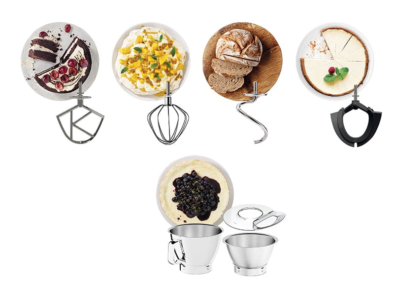 Kenwood Standmixer KVC85.004SI – 5 l, 1200 W, Planetenrotation & Kneten – Edelstahl