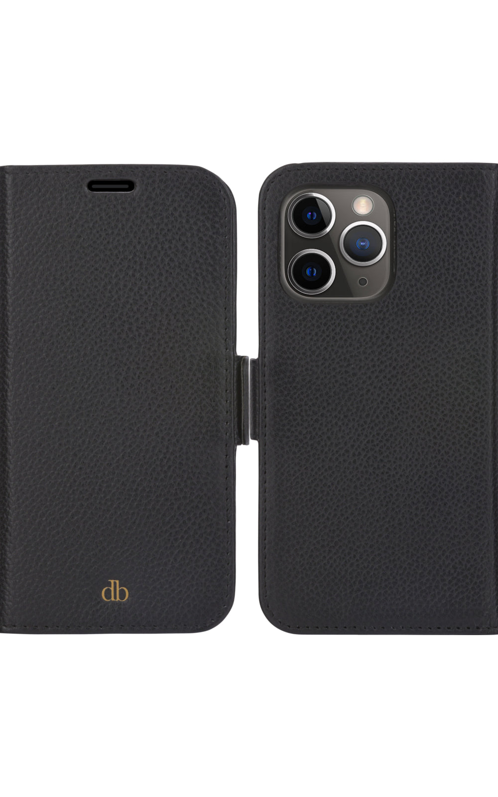 dbramante1928 New York Wallethülle – für Apple iPhone 13 Pro, 3 Kartenfächer, Schwarz, Magnetverschluss
