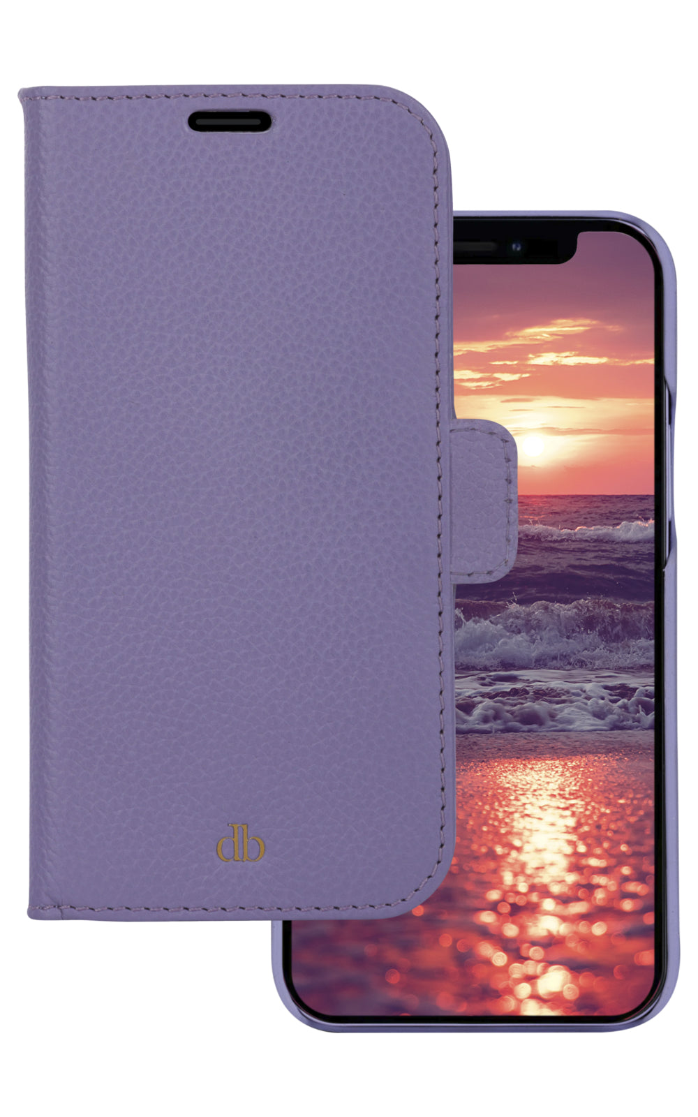 dbramante1928 Wallethülle – für Apple iPhone 13 mini, 3 Kartenfächer, Violett