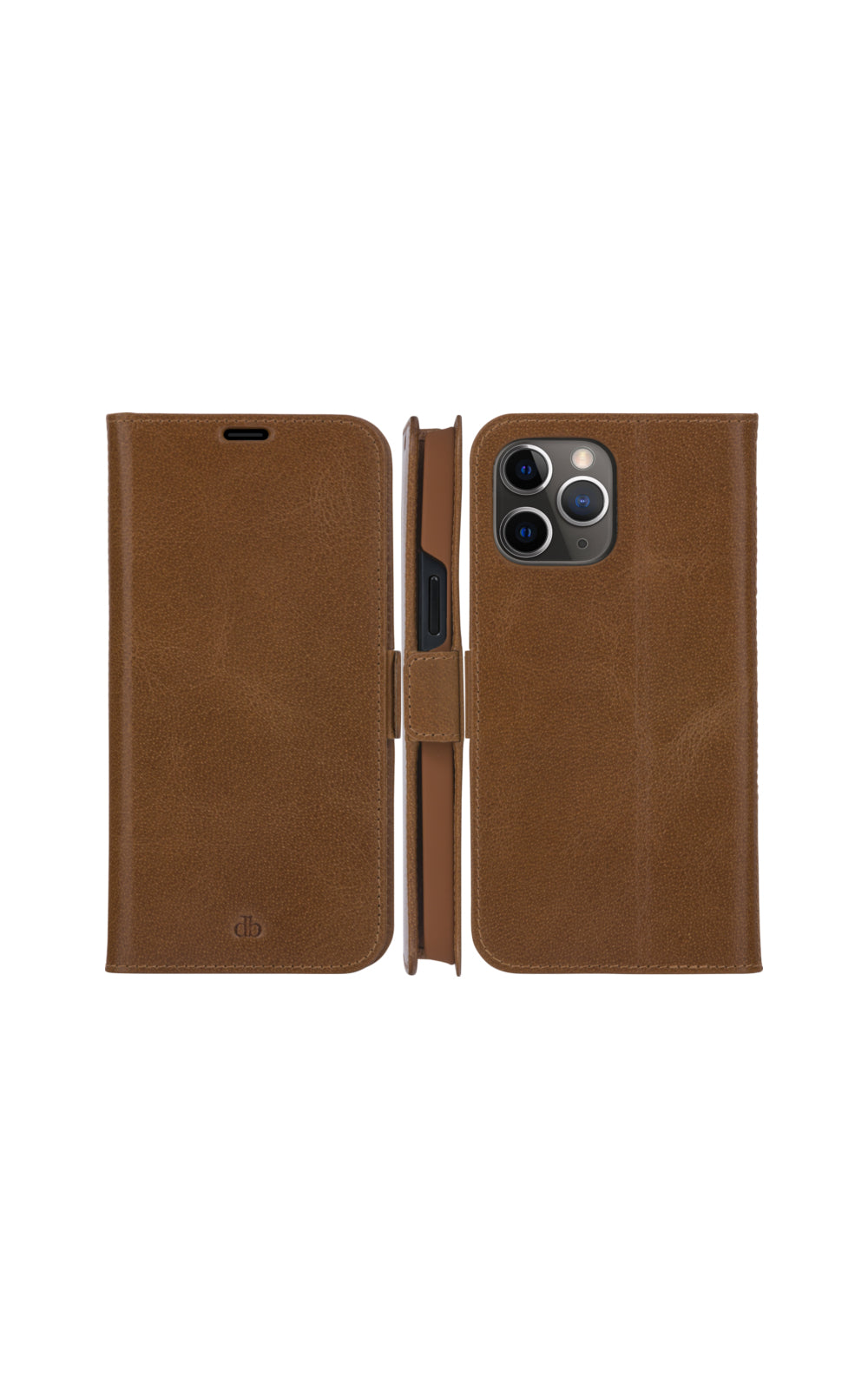 dbramante1928 Copenhagen Slim – Wallethülle – für Apple iPhone 13 Pro Max, 3 Kartenfächer, Leder, Braun