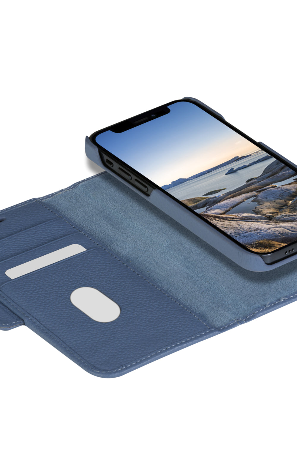 dbramante1928 New York – Wallethülle – für Apple iPhone 13, 3 Kartenfächer, Ultramarinblau