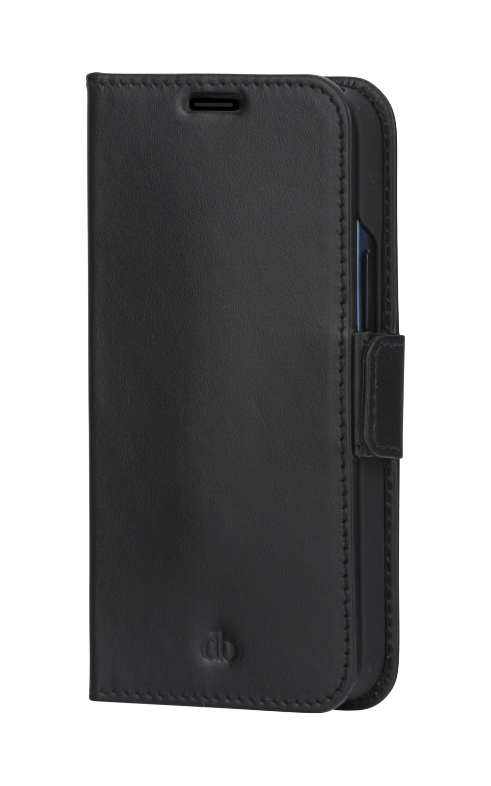 dbramante1928 Copenhagen Slim Wallethülle – für Apple iPhone 13 Pro Max, 3 Kartenfächer, Leder, schwarz