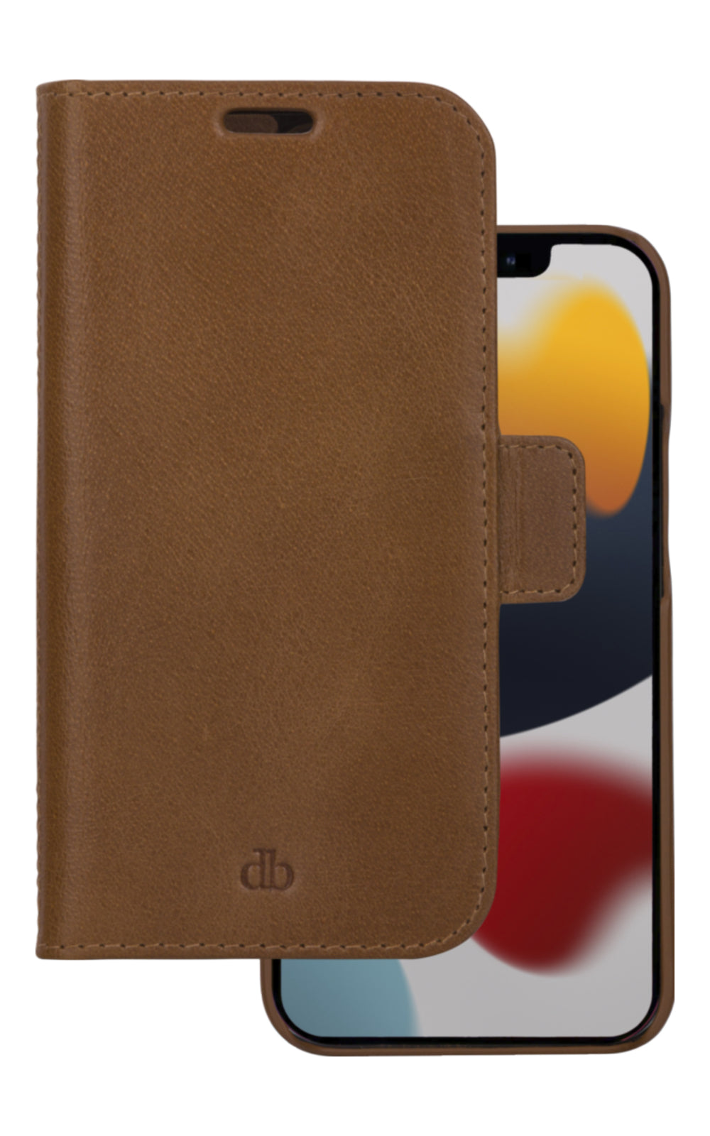 dbramante1928 Wallethülle – für Apple iPhone 13 Pro Max, 3 Kartenfächer, Leder, Braun, Magnetverschluss