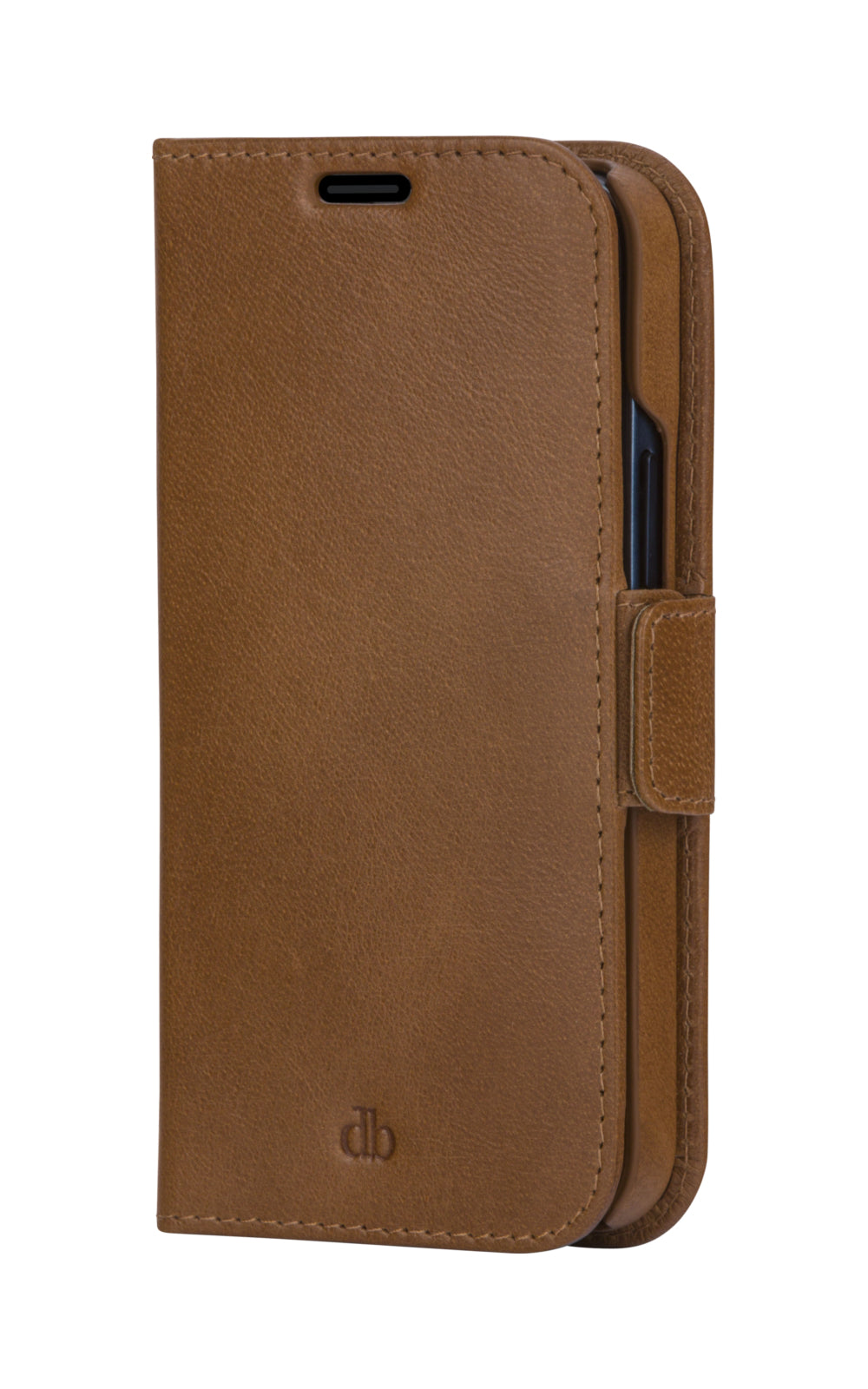 dbramante1928 Wallethülle – für Apple iPhone 13 Pro Max, 3 Kartenfächer, Leder, Braun, Magnetverschluss