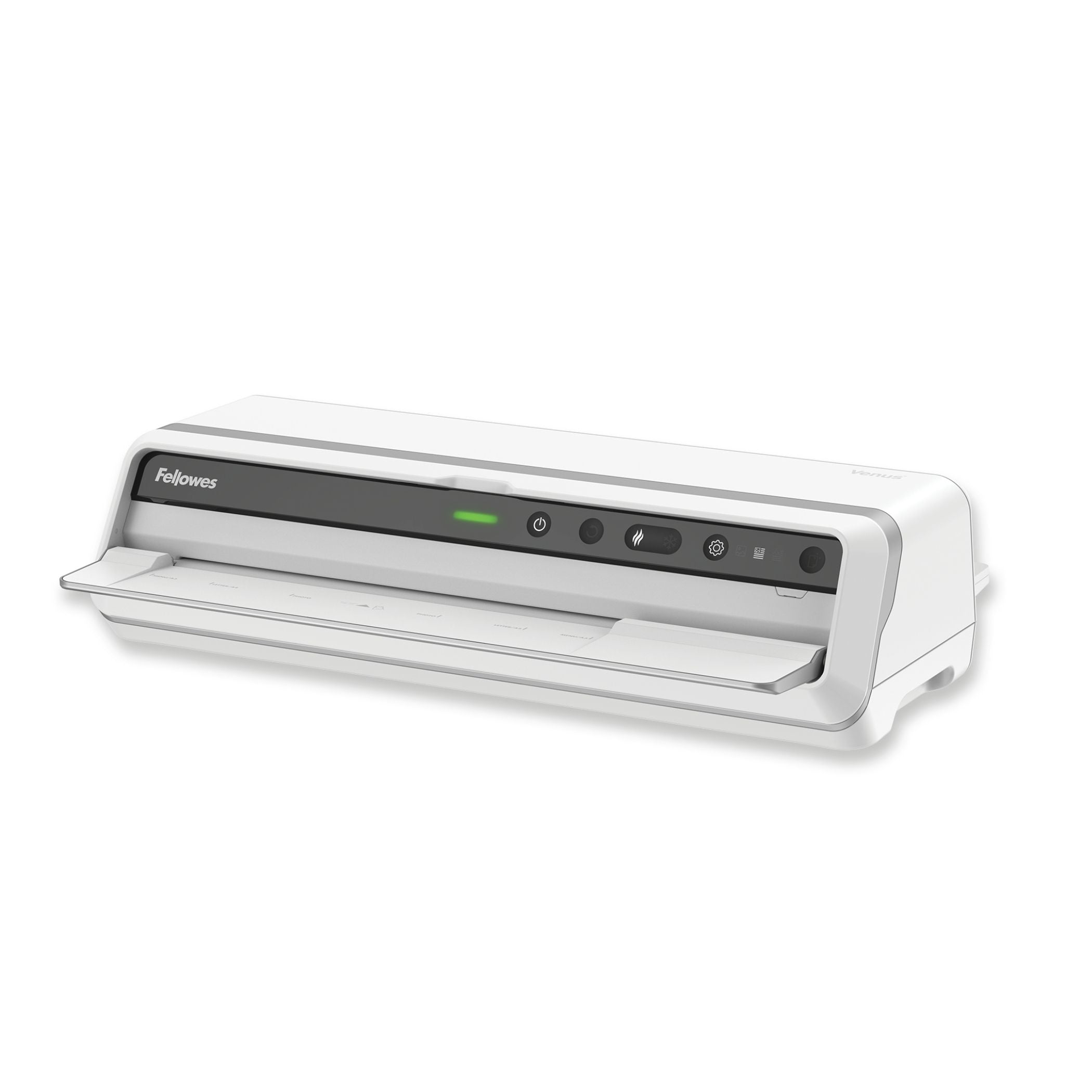 Fellowes Venus Laminiergerät A4 – Kalt-/Heisslaminator, bis 250 µm, 6 Rollen, 2'180 mm/min, weiss