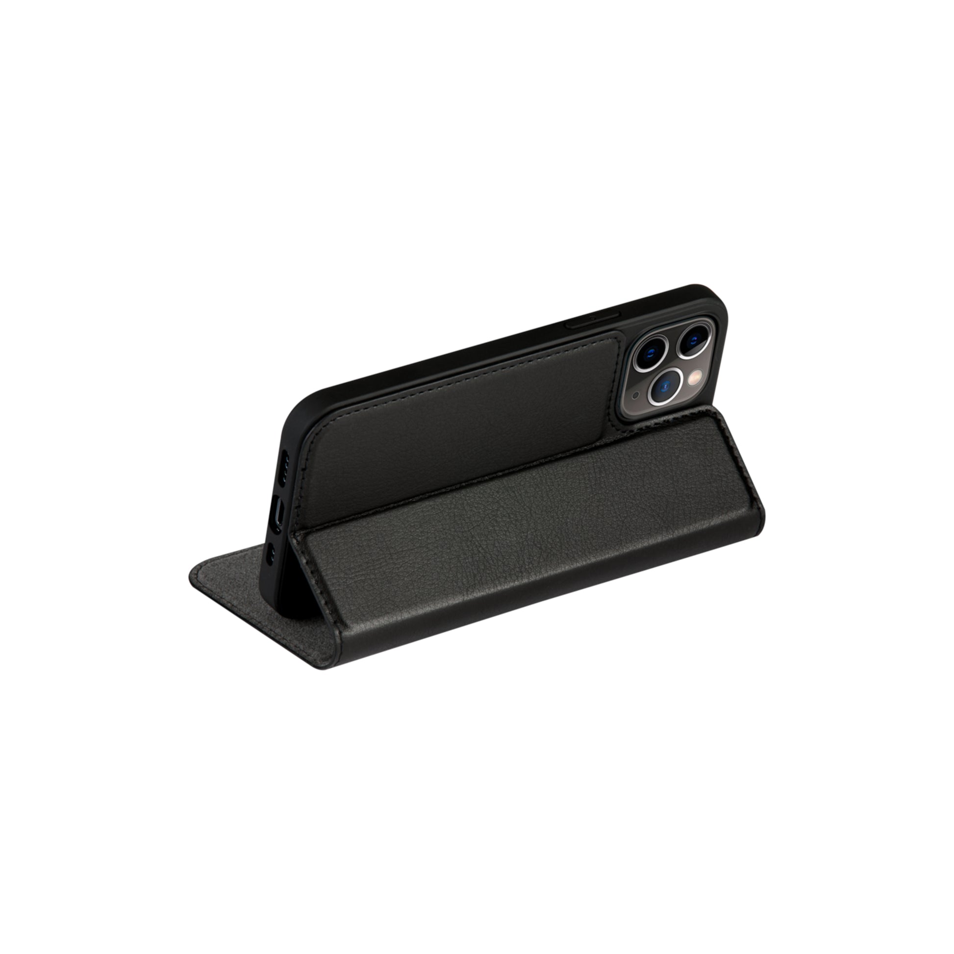 dbramante1928 Oslo Wallethülle – für Apple iPhone 13/13 Pro, 1 Kartenfach, PU, Schwarz, kabelloses Laden