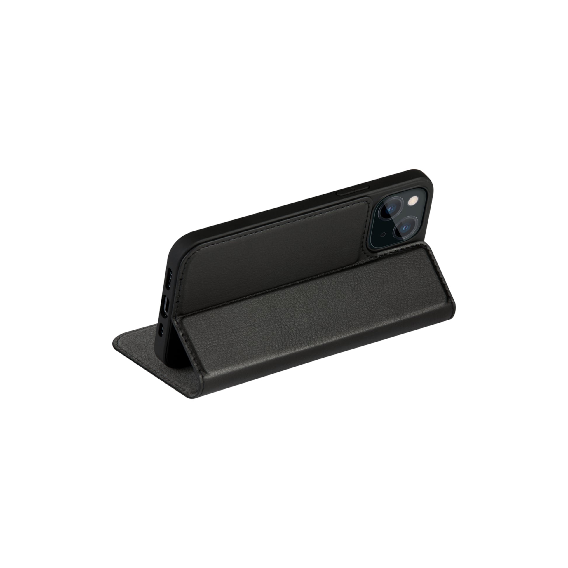dbramante1928 Wallethülle – für Apple iPhone 13/13 Pro, 1 Kartenfach, PU, schwarz, kabelloses Laden