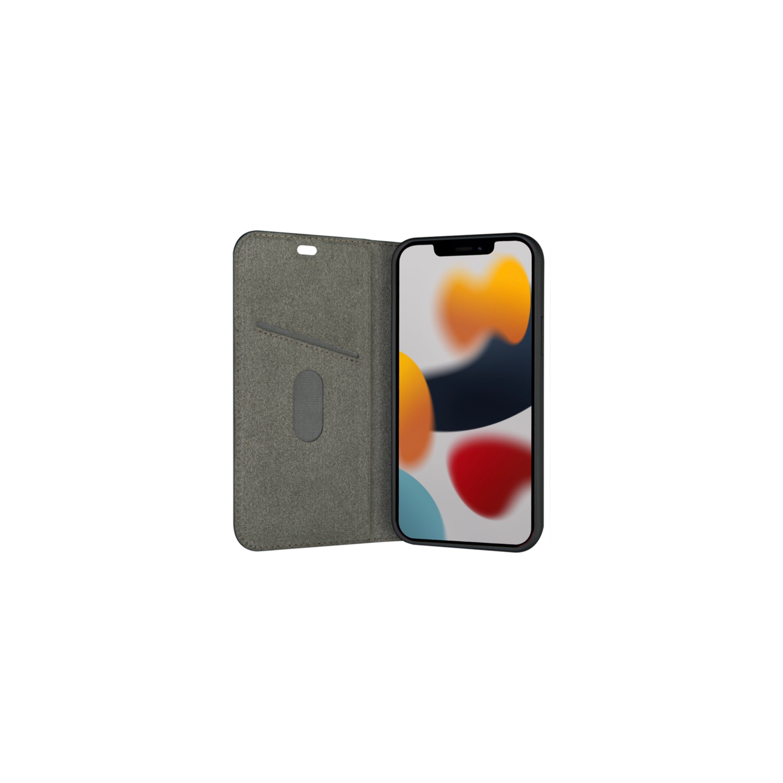 dbramante1928 Oslo Wallethülle – für Apple iPhone 12 / 12 Pro, 3 Kartenfächer, Leder, Schwarz