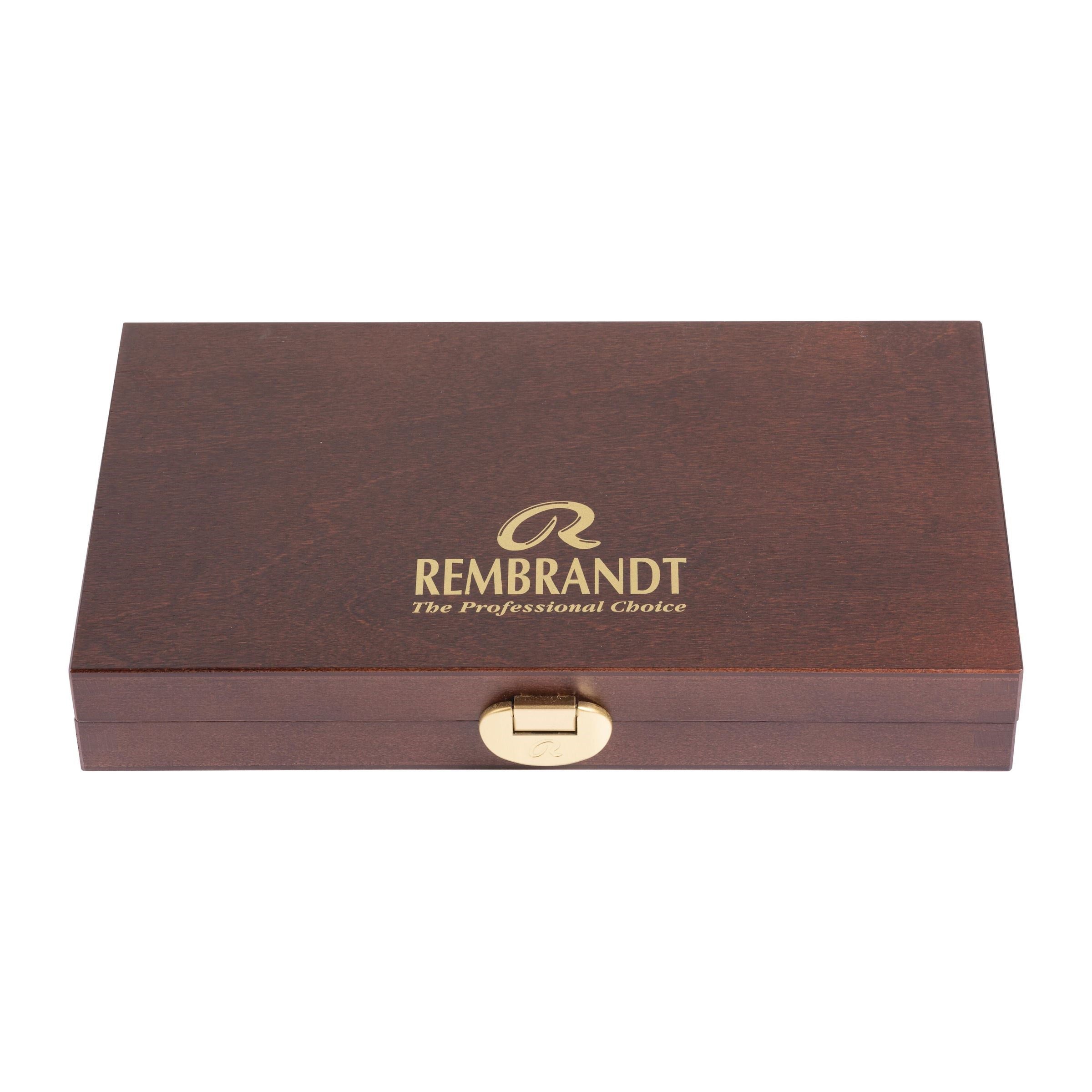 Royal Talens Rembrandt – Malkasten – Set – 24 Farben, inklusive Anmischpalette und Pinsel