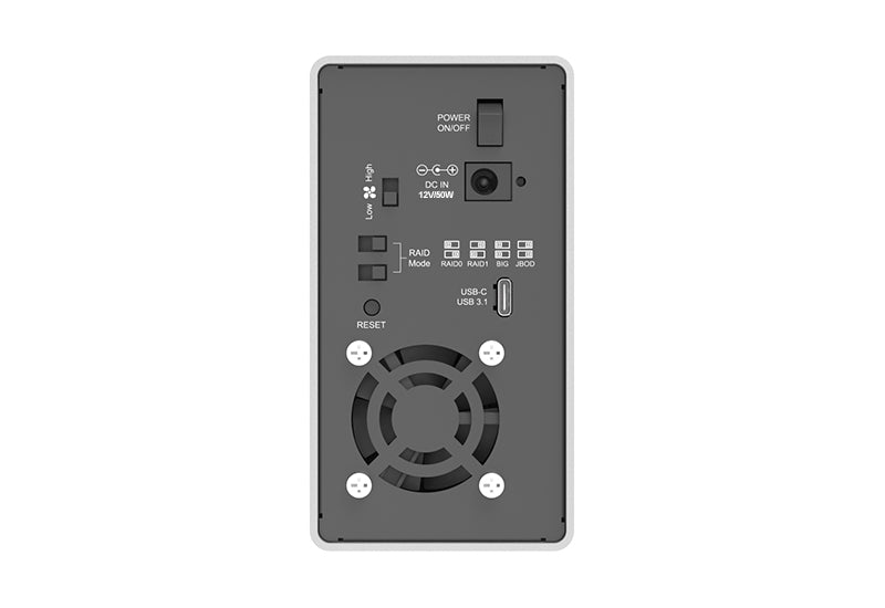 Raidon GR3660-B31 – 2-Bay Desktop – für 2,5"/3,5" HDD/SSD, SATA