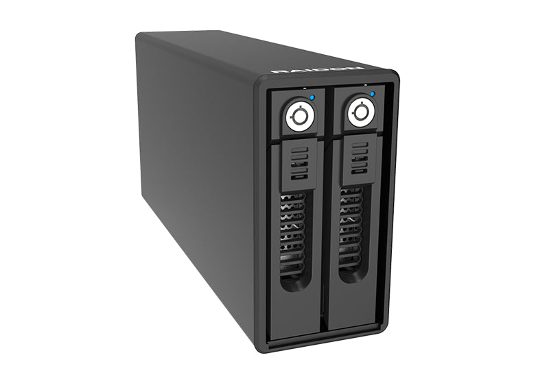 Raidon GR3660-B31 – 2-Bay Desktop – für 2,5"/3,5" HDD/SSD, SATA