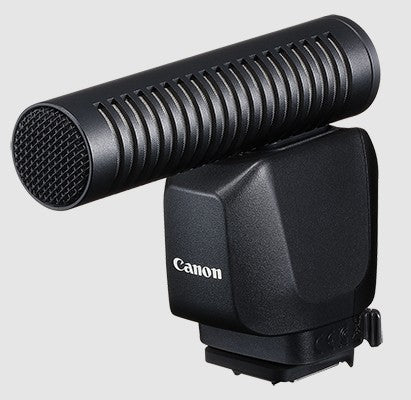 Canon DM-E1D – Stereo-Mikrofon, 3,5 mm Klinke, umschaltbare Richtcharakteristik, Instrumente, Schwarz