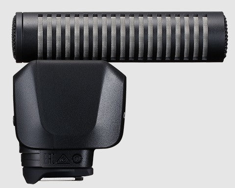 Canon DM-E1D – Stereo-Mikrofon, 3,5 mm Klinke, umschaltbare Richtcharakteristik, Instrumente, Schwarz
