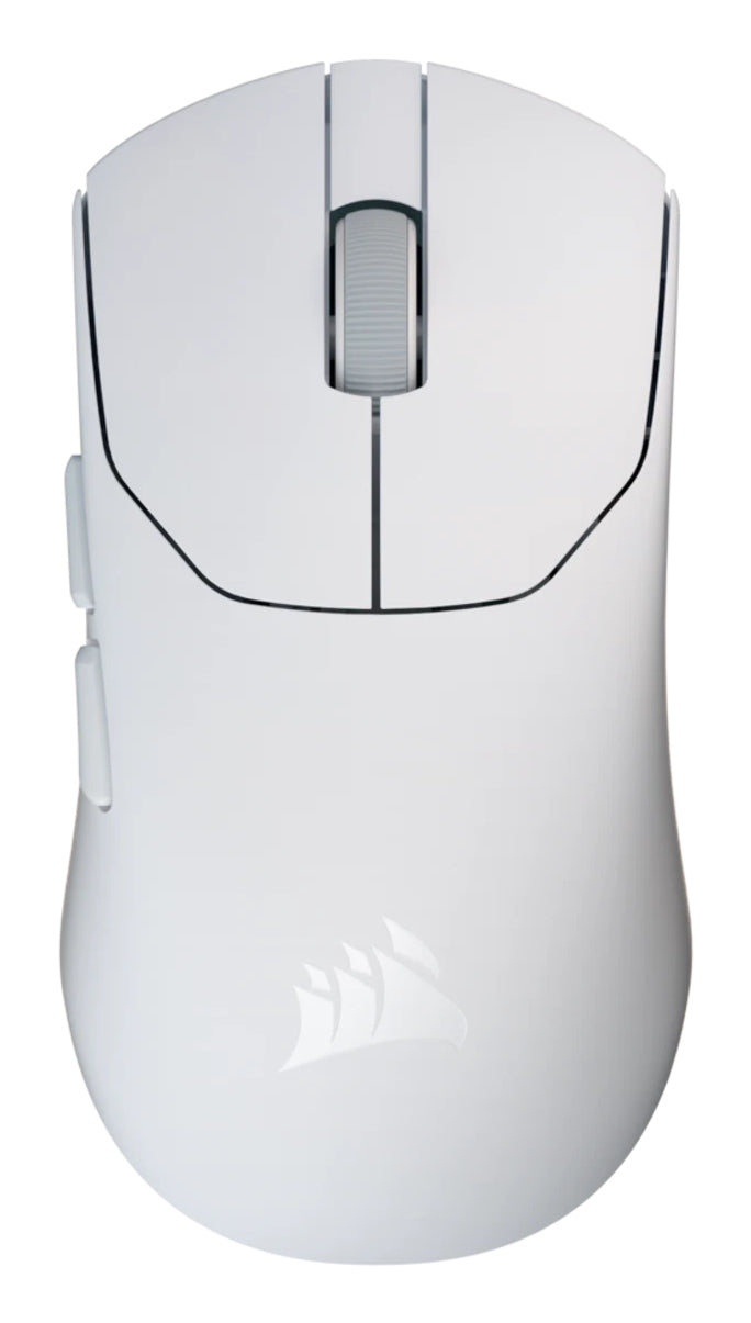 Corsair SABRE v2 PRO – Gaming-Maus – Kabellos (2,4 GHz), 33000 DPI, beidhändig, Weiss