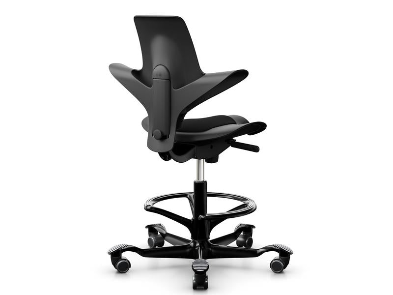 HÅG Bürostuhl Capisco Puls 8010 – Sitzhöhe 45–64 cm, 110 kg, schwarz
