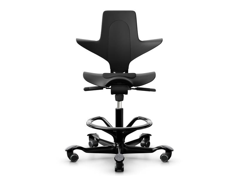 HÅG Bürostuhl Capisco Puls 8010 – Sitzhöhe 45–64 cm, 110 kg, schwarz
