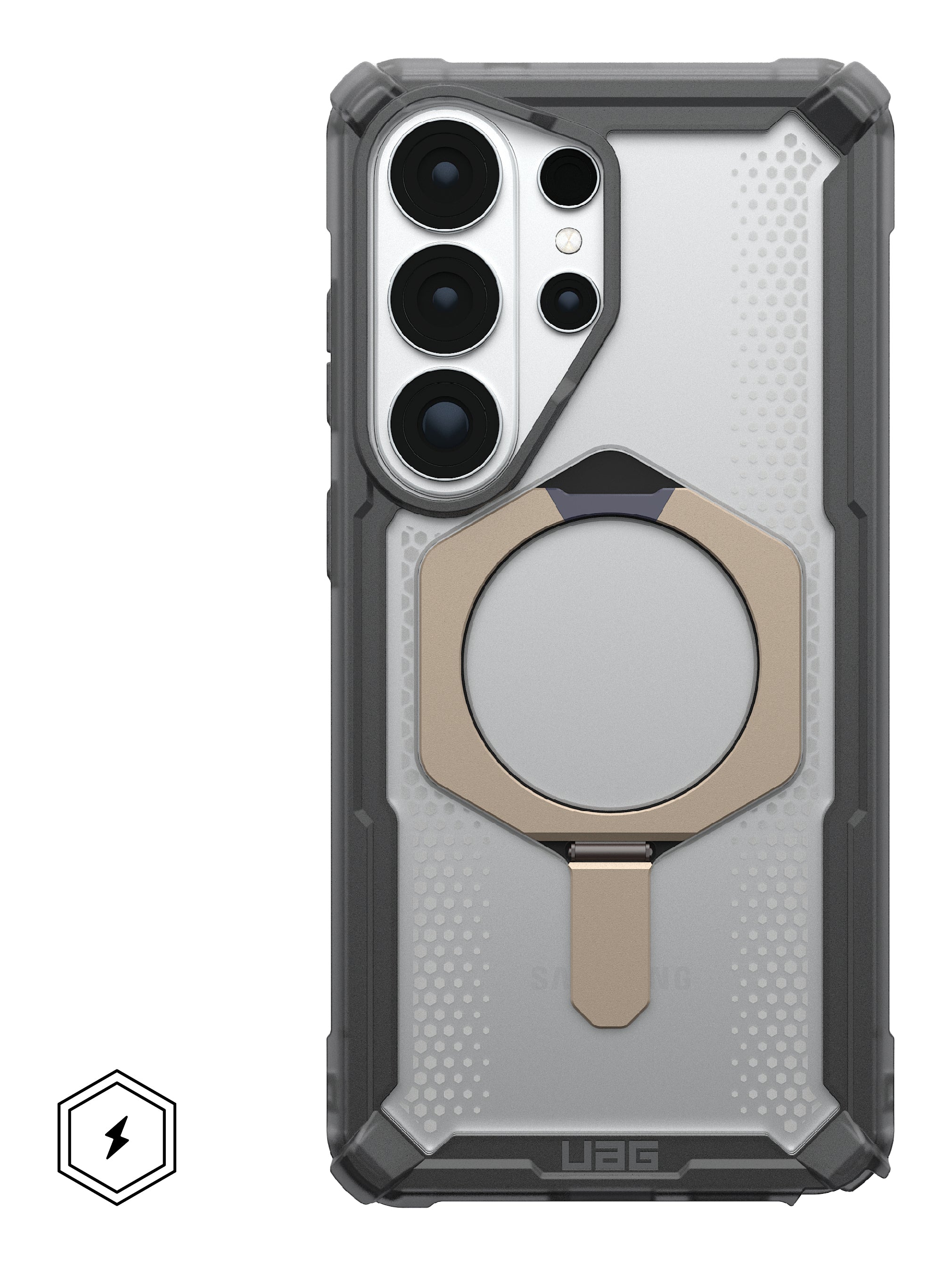 Urban Armor Gear UAG Plasma XTE – Rückcover – für Samsung Galaxy S26 Ultra, mit Ständer, TPU, Transparent, bis 6 m Sturzsicher