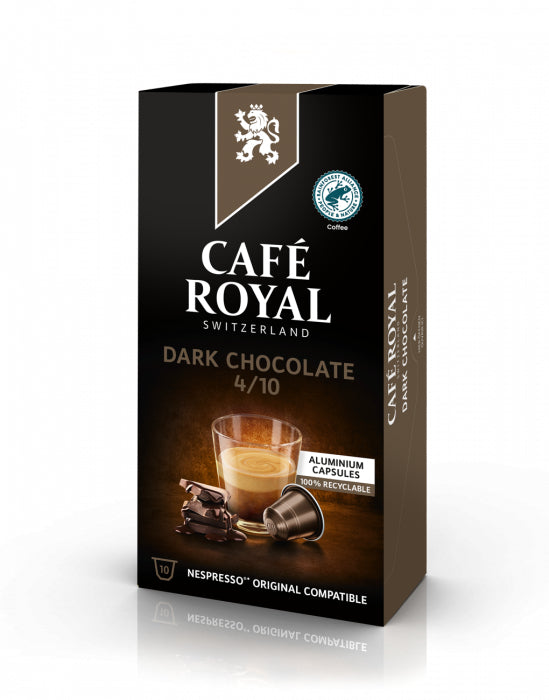 Café Royal Dark Chocolate – Kapseln für Nespresso – Espresso, Intensität 4