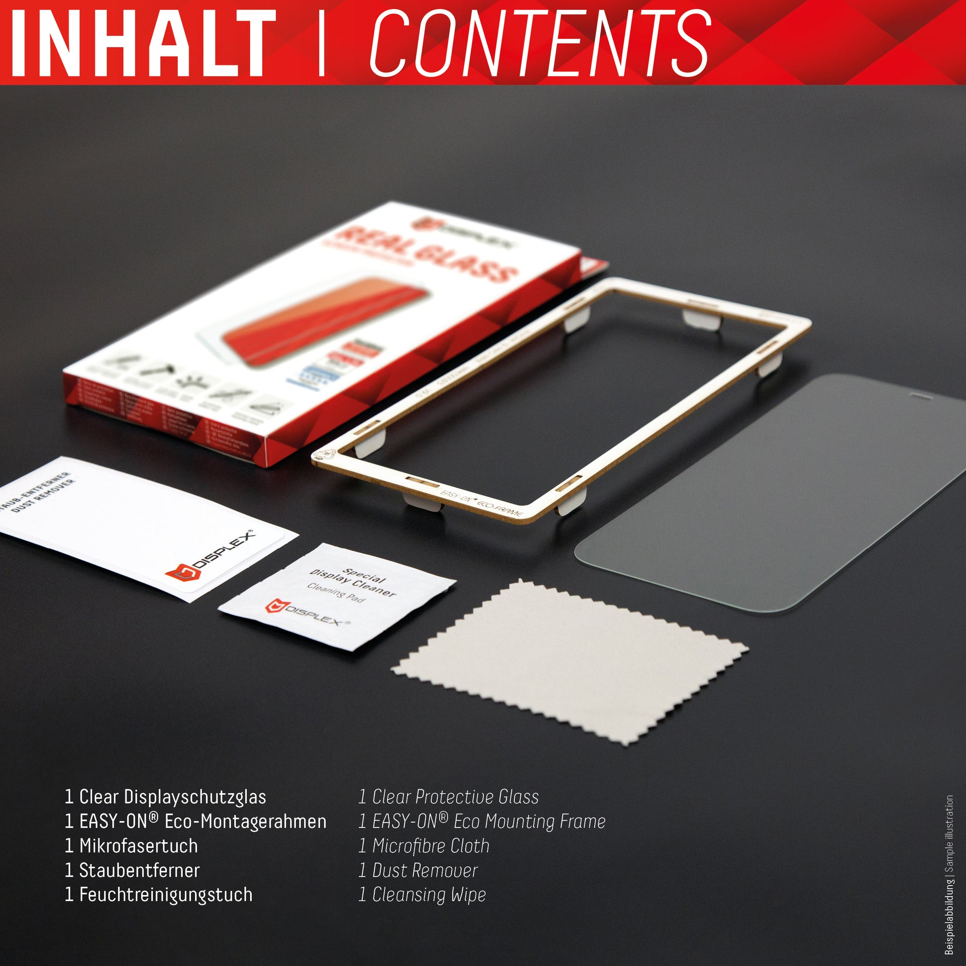 E.V.I. Backcover – für Apple iPhone 12/12 Pro – transparent – Echtglas