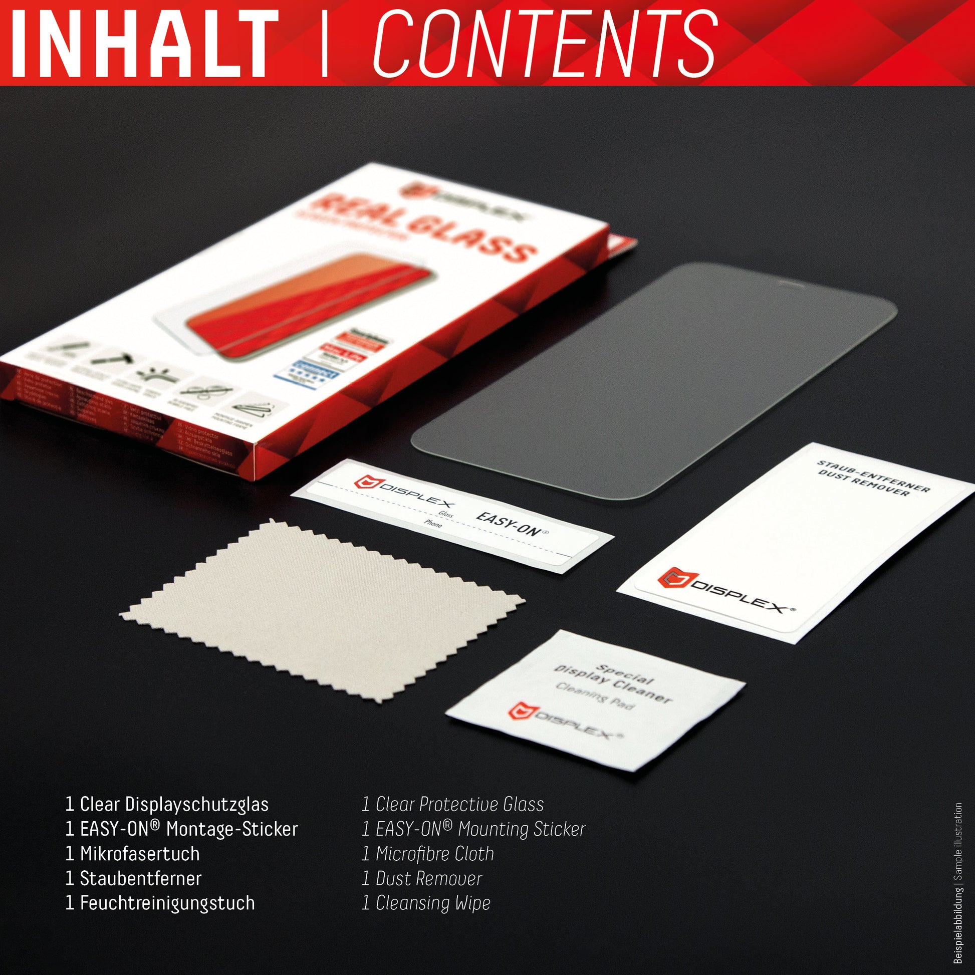 Displex Displayschutz (Panzerglas), Hüllenfreundlich – für Redmi 10/Note 10 5G – mit Applikator