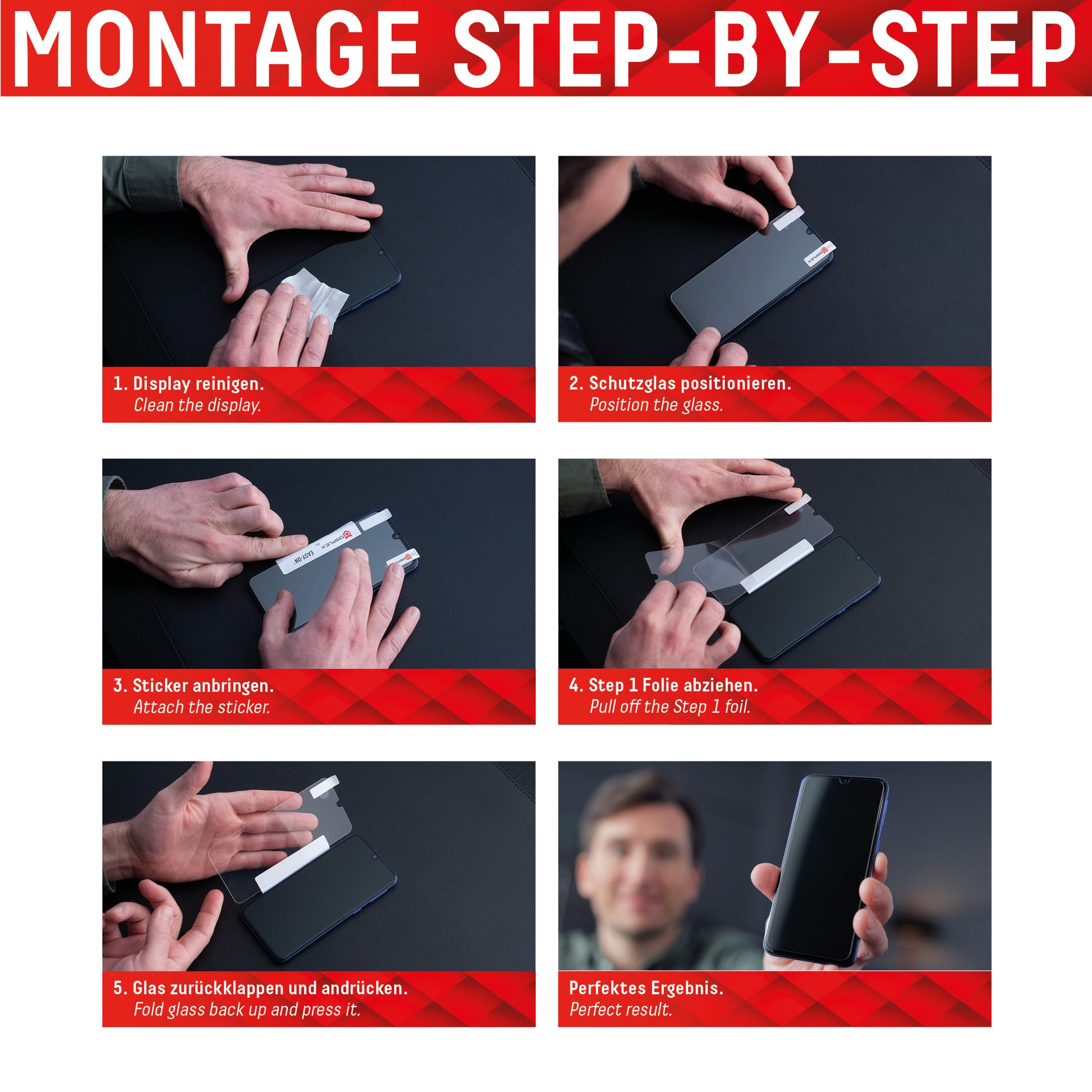 Displex Displayschutz (Panzerglas), Full Cover – für Xiaomi Mi 11/11 Pro/11 Ultra – mit Applikator