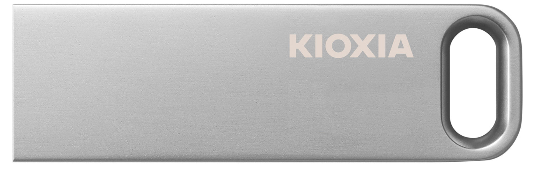Kioxia TransMemory U366 USB-Stick 64 GB – USB-A, USB 3.2 Gen 1, 100/6,5 MB/s, Metall, ohne Deckel, Grau