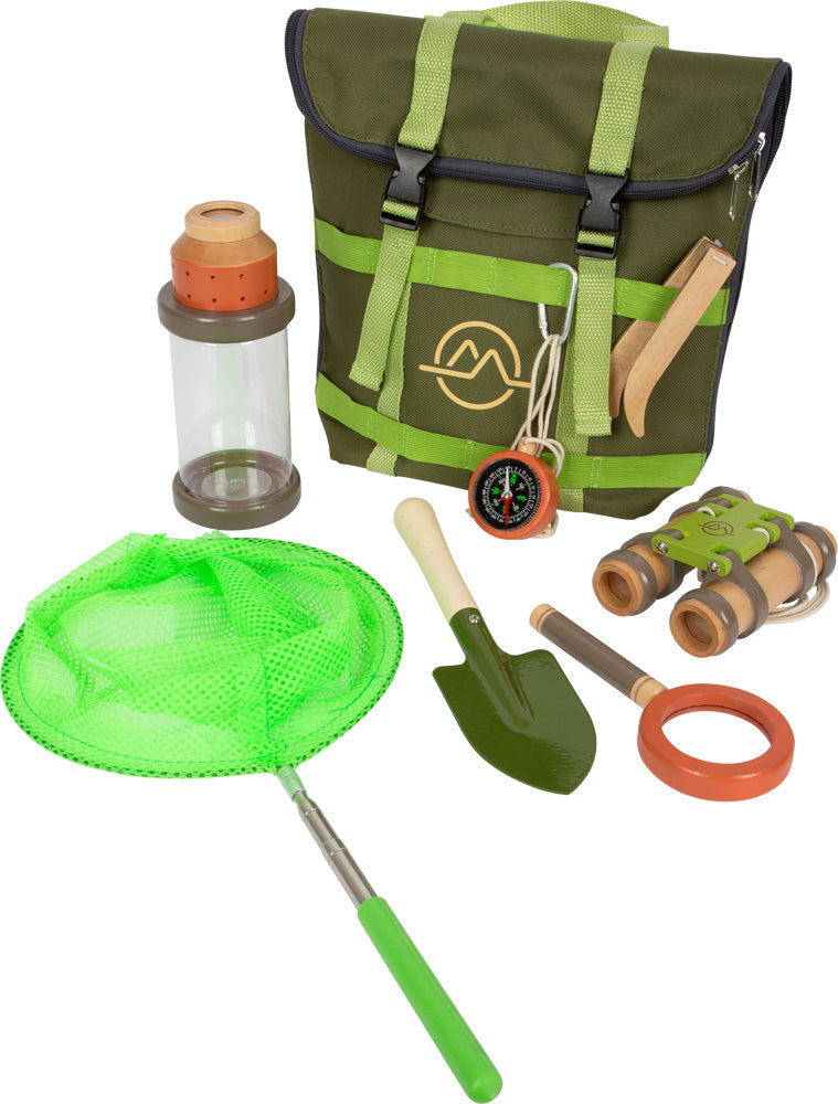Small foot Entdeckerrucksack – Aktion/Abenteuer – 1 Stück – ab 3 Jahren – Stoff, Holz – mehrfarbig