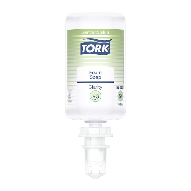Tork Schaumseife – für Tork S4 – parfumfrei – 1 l – transparent
