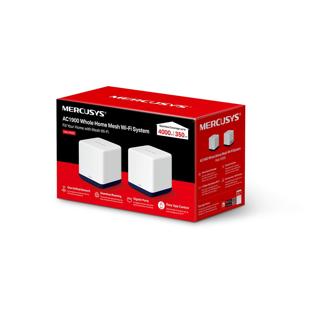 Mercusys Halo H50G – WLAN-Router – Wi-Fi 5 Dual-Band (2,4/5 GHz), 1,9 Gbit/s