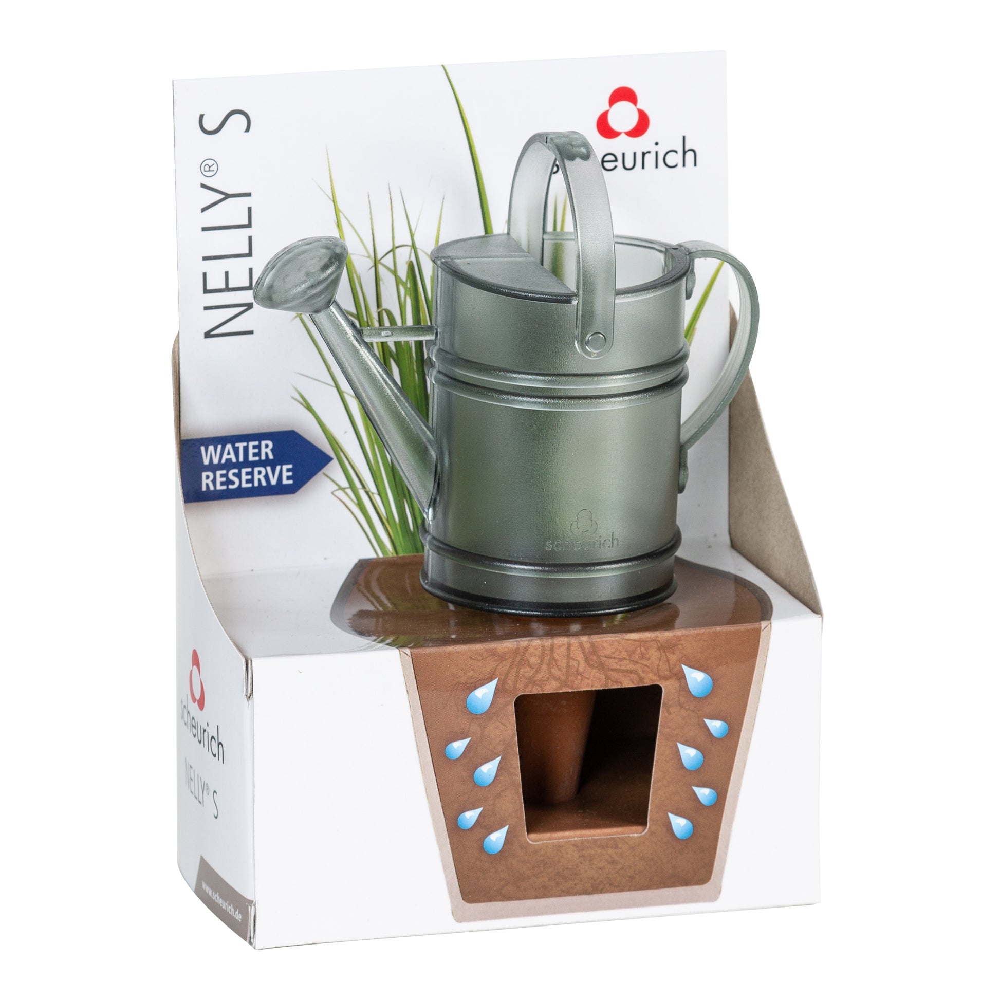 Scheurich Urlaubsbewässerung Wasserstecker – 16 cm – Kunststoff, Silber