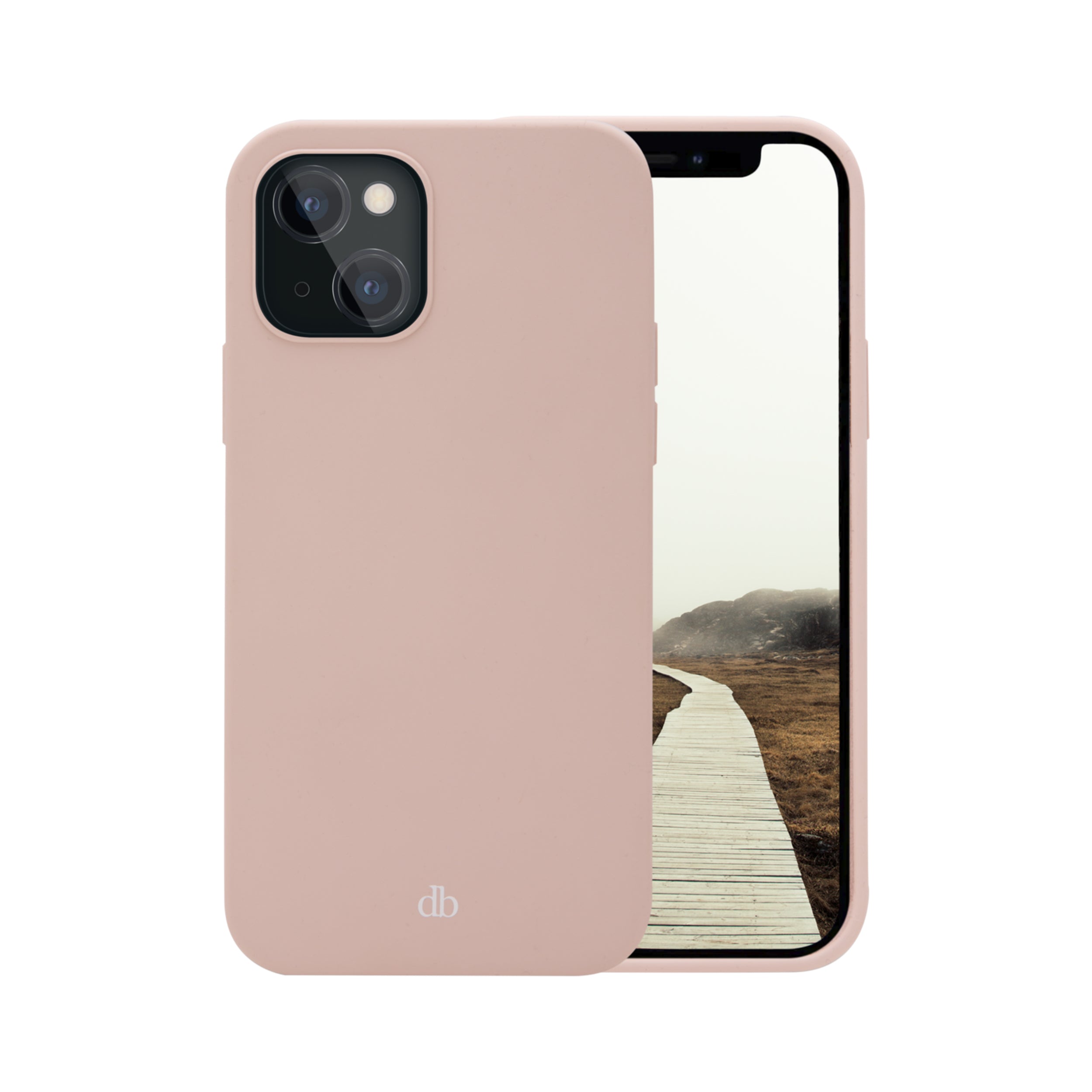 dbramante1928 Monaco – Backcover – für Apple iPhone 13 mini, Recycling-Kunststoff, Pink Sand