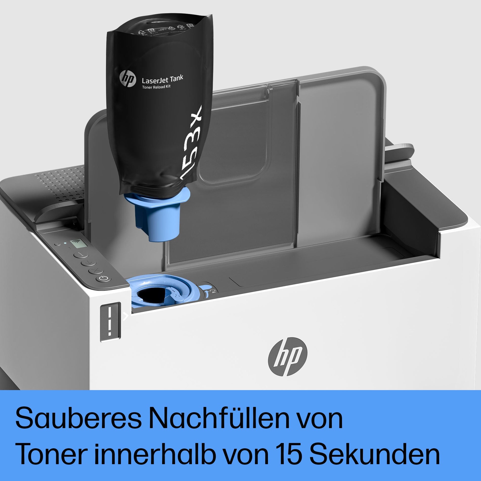 HP LaserJet Tank 2504Dw – A4, S/W, Duplex, 22 S./Min., 600 × 600 dpi, WLAN/LAN/USB, Papier: 250 Blatt