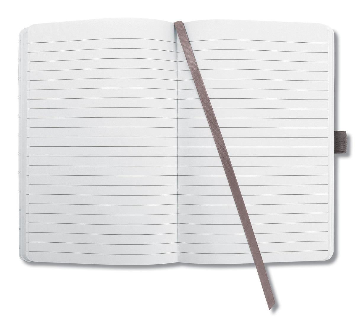 Sigel Notizbuch A6, liniert, Fadenheftung, 174 Seiten, perforiert, 80 g/m² – braun