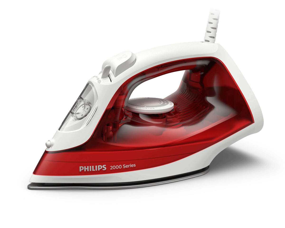 Philips Dampfbügeleisen 2000 Serie – 2000 W, Antihaftsohle, 0,25 l, Dampfstoß 100 g/min, Kabellänge 1,9 m