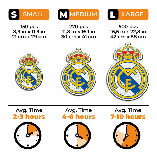 Iconic Puzzles Real Madrid CF Logo – Logikspiel, ab 10 Jahren