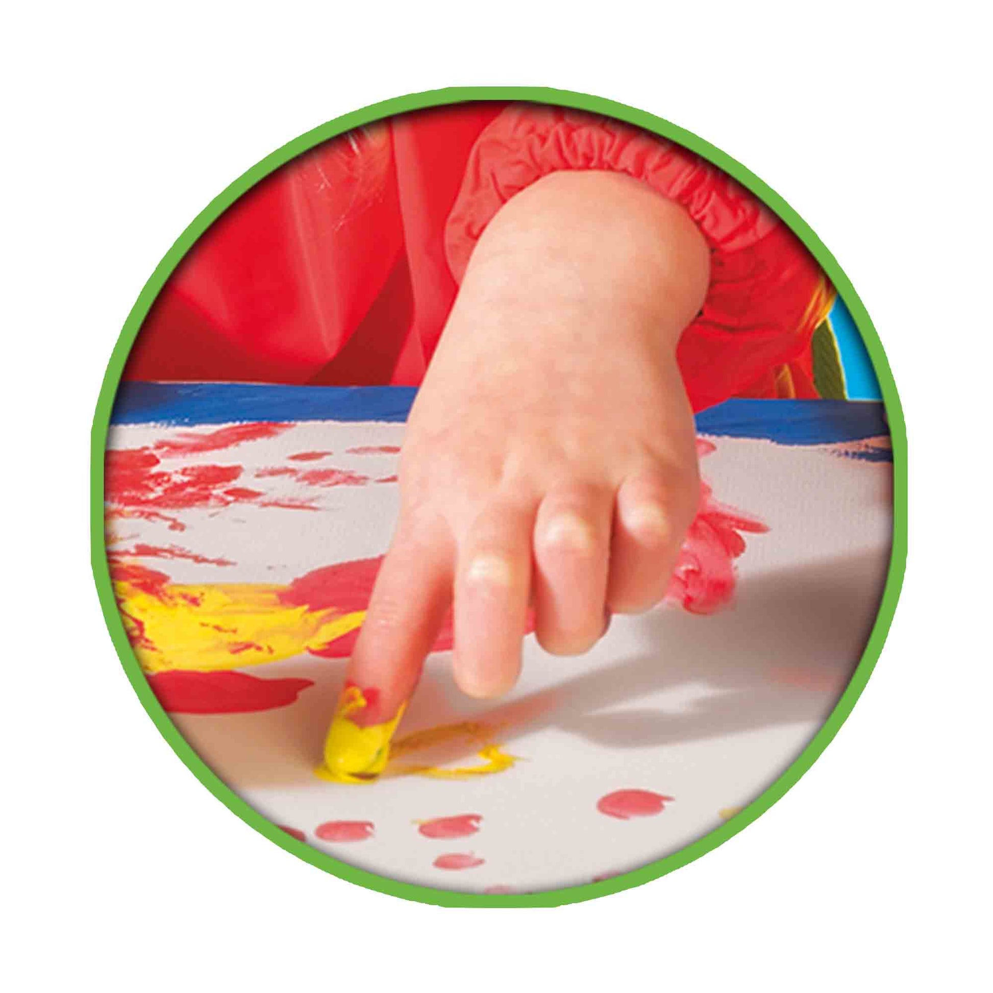 SES Creative Fingerfarben – Set – 4 Farben, 4 × 110 ml