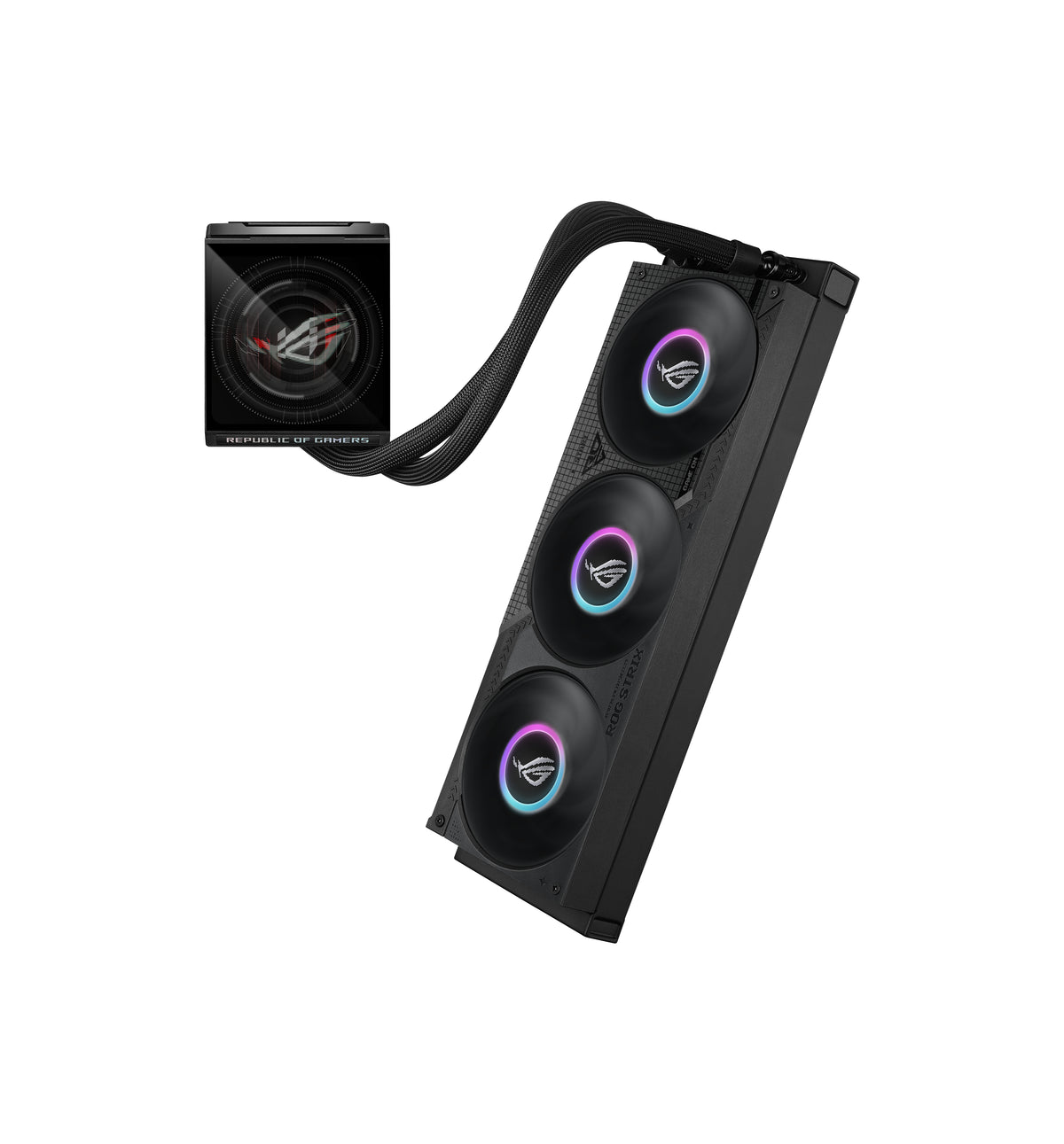 ASUS ROG STRIX LC IV 360 – Flüssigkeitskühler – 360 mm, 3×120 mm, IPS LCD, ARGB, für LGA 1700, AM4, AM5 und andere