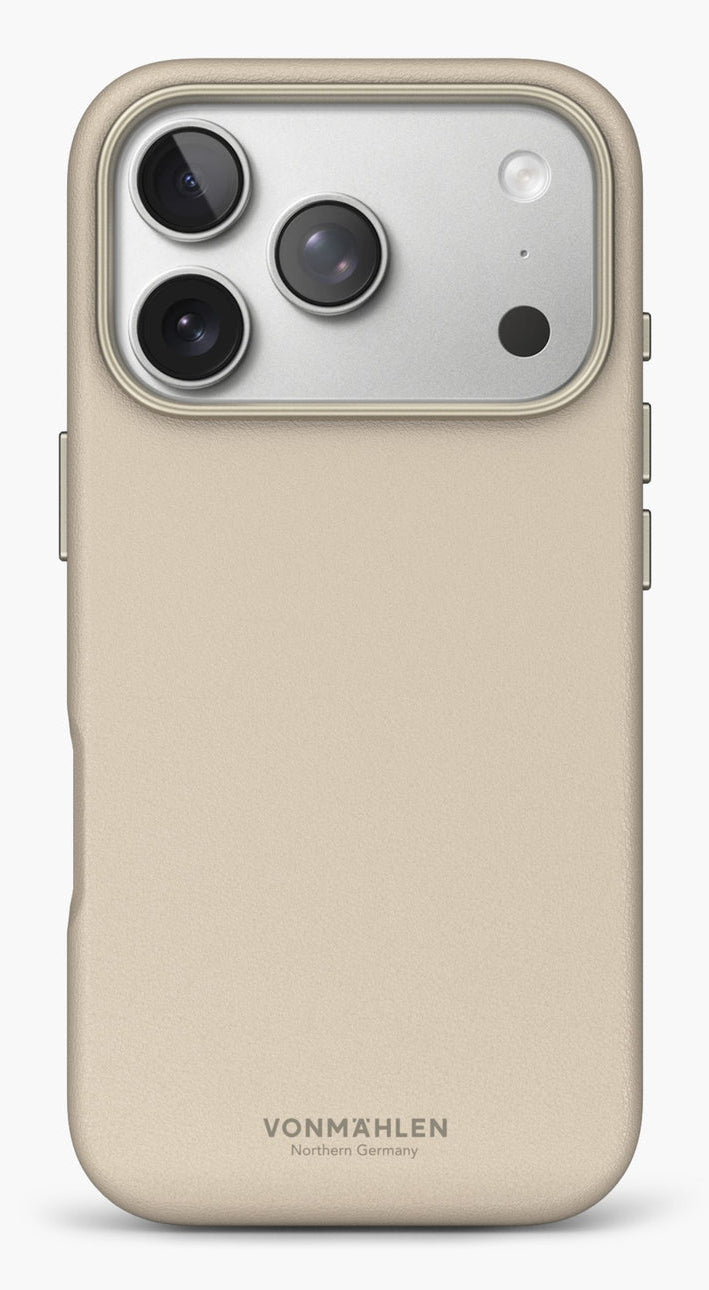 Vonmählen Backcover Like Leather – für Apple iPhone 17 Pro Max – Creme – Kunstleder