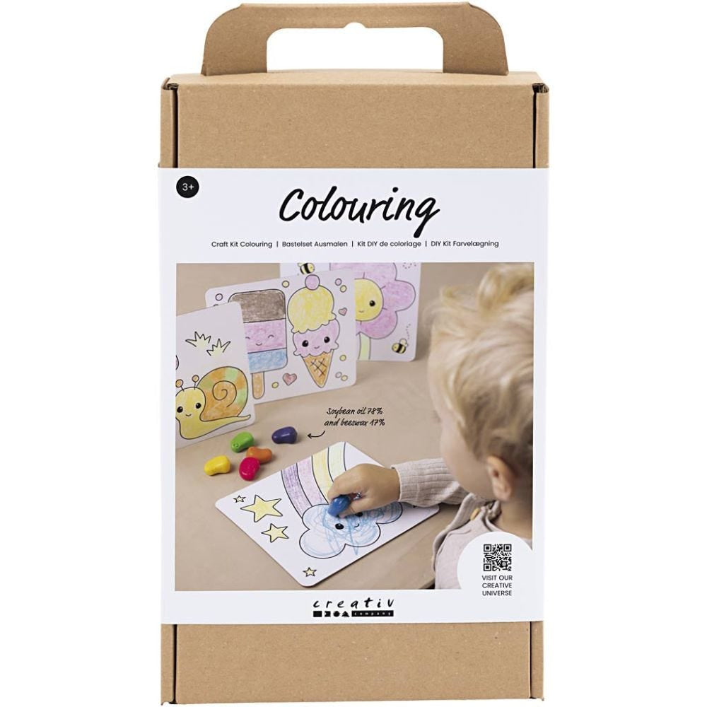 Creativ Company Bastelset – Mal-Set für Kinder – ab 3 Jahren – Kunststoff – Mehrfarbig