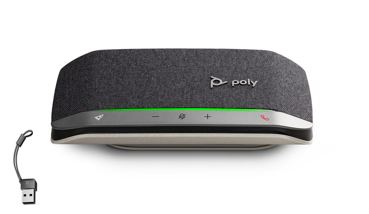 HP Poly Poly Sync 20 Lautsprechertelefon – USB‑A/USB‑C, Bluetooth 5.1 – Schwarz