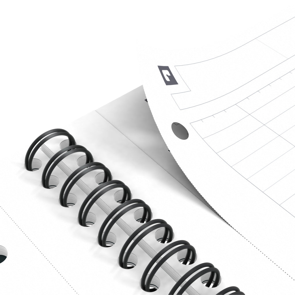Oxford Collegeblock – A4+ – 80 Blatt – 80 g/m² – Doppelspirale, mikroperforiert, Kopfzeile – Dunkelblau