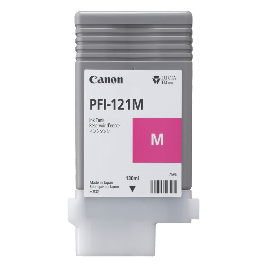 Canon PFI-121M Magenta Tintenpatrone (Original) – 130 ml – für imagePROGRAF TM-255/350/355/250