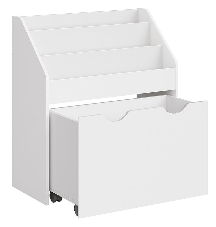 Songmics Bürowagen GKR041W10 – freistehend – 3 Böden – 62,5 × 29,5 × 70,2 cm – weiss – MDF