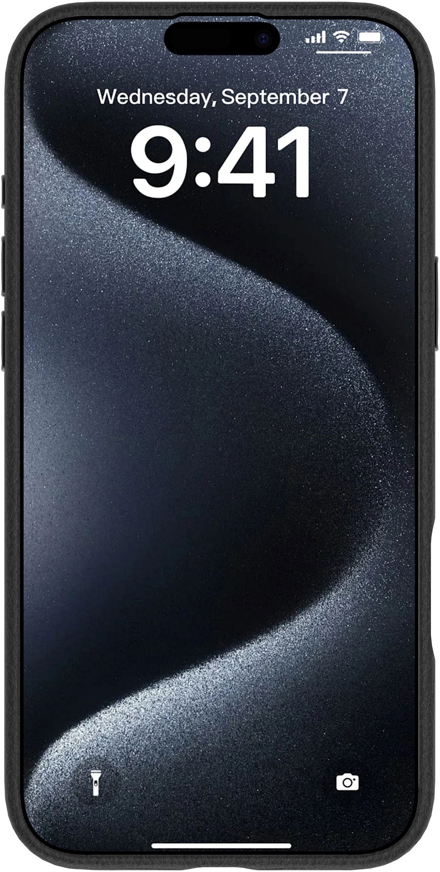 eSTUFF INFINITE VENICE Backcover – für Apple iPhone 16, MagSafe, Leder, Schwarz