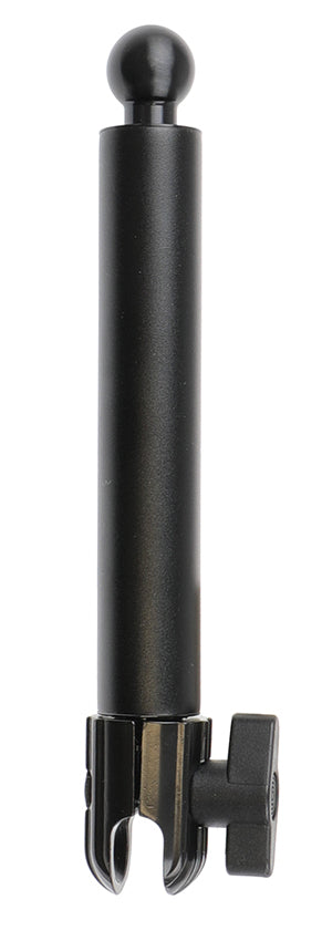 Brodit Sockelhalterung, 170 mm, Kugelkopf, 360° Schwenk, Neigung 0–210°, Schwarz, für 202025