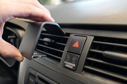 Brodit Auto-Halterung, Clip-Montage, senkrecht – für Smartphone – Schwarz, ABS